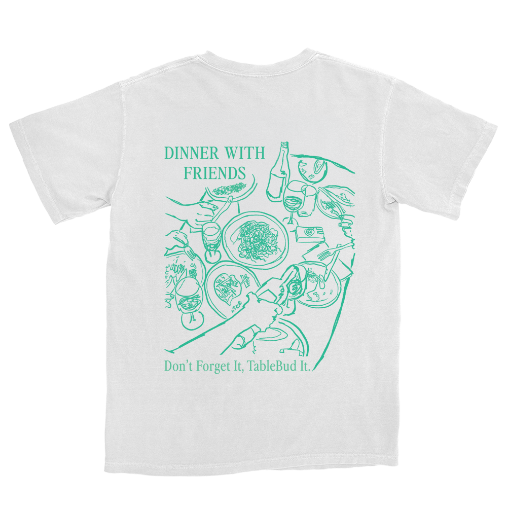 Dinner With Friends White T-Shirt