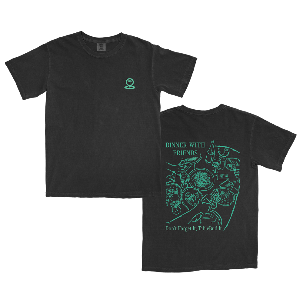 Dinner With Friends Black T-Shirt